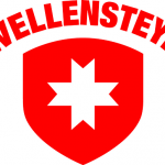 Бренд одежды белый крест на красном щите — Wellensteyn